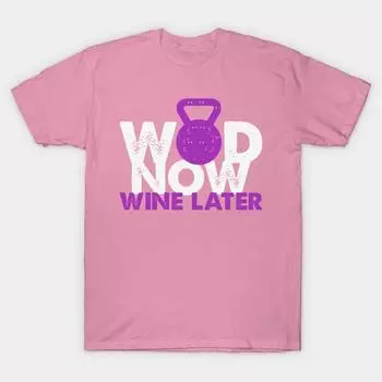 Футболка женская Wod Now Wine Later Harajuku Print Kawaii футболка летняя женская футболка с коротким рукавом топ футболка S розовый