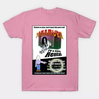 Футболка женская Yamamura Tv And Video Rental Harajuku Print Kawaii футболка летняя женская футболка с коротким рукавом топ футболка S