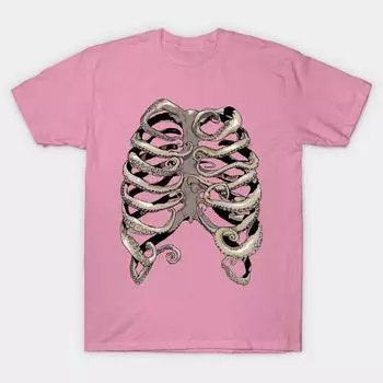 Футболка женская Your Rib Is An Octopus Harajuku Print Kawaii футболка летняя с коротким рукавом женская футболка топ футболка S