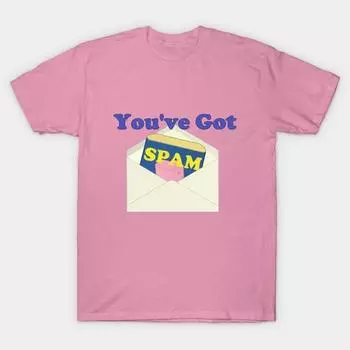 Футболка женская Youve Got Spam Harajuku Print Kawaii футболка летняя женская футболка с коротким рукавом топ футболка S розовый