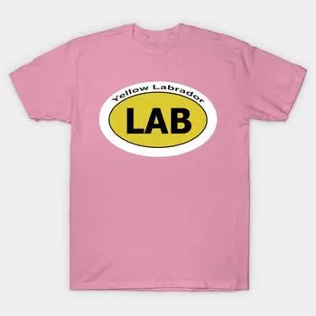 Футболка женская желтая Lab Oval Design Harajuku Print Kawaii футболка летняя женская футболка с коротким рукавом топ футболка S розовый