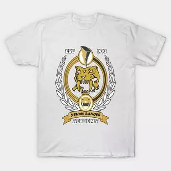 Футболка женская Желтая Ranger Academy Harajuku Print Kawaii футболка летняя женская футболка с коротким рукавом топ футболка S