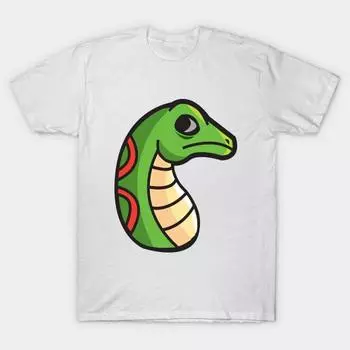 Футболка женская змея Harajuku принт Kawaii футболка летняя короткий рукав женская футболка топ футболка S розовый