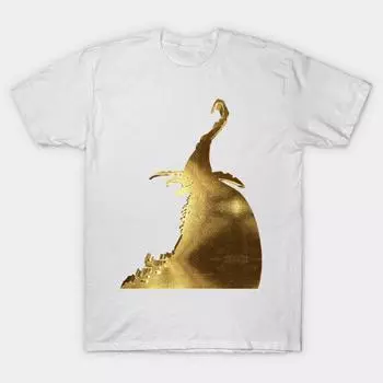 Футболка женская золотая страшная ведьма Harajuku принт Kawaii футболка летняя женская футболка с коротким рукавом топ футболка S розовый