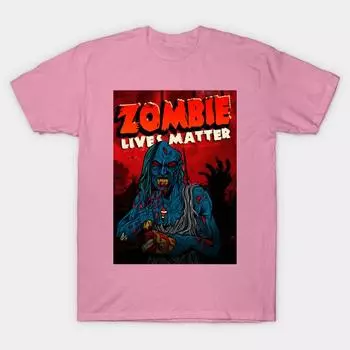 Футболка женская Zombie Lives Matter Harajuku Print Kawaii футболка летняя с коротким рукавом женская футболка топ футболка S розовый