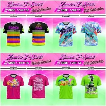 Футболка Zumba большого размера футболка для женщин Полная сублимация футболка блузки женские XXS