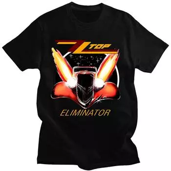 Футболка ZZ Top Eliminator 1983 Tour Футболки ZZ Top Rock мужские классические винтажные летние женские/мужские хлопковые дышащие футболки уличная одежда XS чёрный
