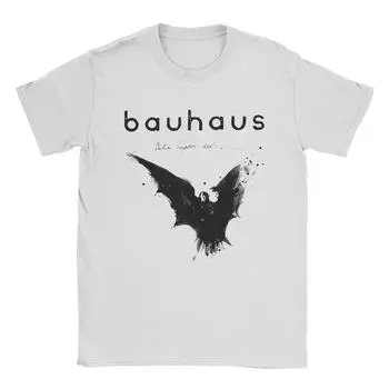 Футболки Black Bat Bauhaus для мужчин, винтажная хлопковая футболка с круглым вырезом и коротким рукавом, новое поступление одежды S чёрный