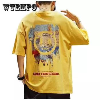 Футболки большого размера, молодежные повседневные футболки, модные китайские модные футболки с круглым вырезом и короткими рукавами, свободный пуловер, летняя мужская рубашка с принтом иконы дьявола XXXL белый