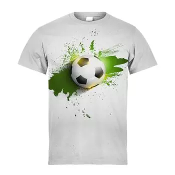 Футболки для детей Футбол 3D Принт Firelight Soccer Детские Мальчики Девочки Повседневная модная футболка Harajuku Футболки Верхняя детская одежда 170