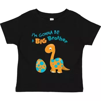 Футболки для мальчиков и девочек с изображением динозавра «Я буду старшим братом». Забавный 3D-принт. Повседневная модная футболка большого размера. Детские футболки. Топы для детей 4–14 лет. 100cm