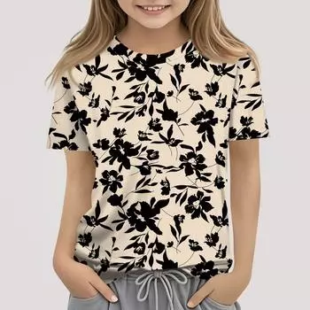 Футболки для малышей, девочек и мальчиков, детские футболки с короткими рукавами и принтом для мальчиков и девочек 160 хаки