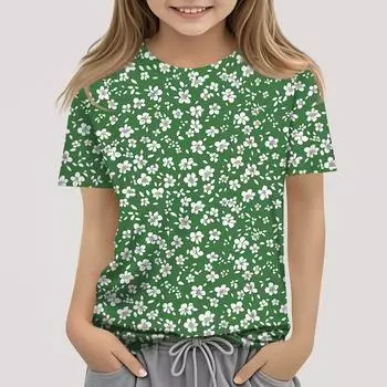 Футболки для малышей, девочек и мальчиков, детские футболки с короткими рукавами и принтом для мальчиков и девочек 100