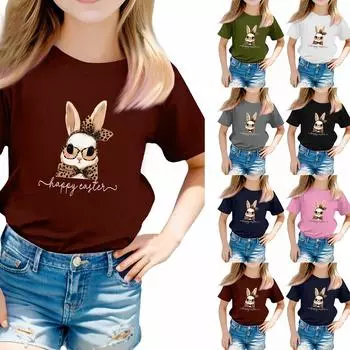 Футболки для малышей, девочек и мальчиков, детские футболки с короткими рукавами и принтом для мальчиков и девочек 160