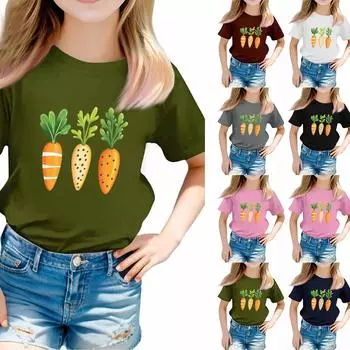 Футболки для малышей, девочек и мальчиков, детские футболки с короткими рукавами и принтом для мальчиков и девочек 160 розовый