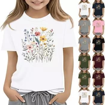 Футболки для малышей, девочек и мальчиков, детские футболки с короткими рукавами и принтом для мальчиков и девочек 1-12 лет 100 армия зеленый