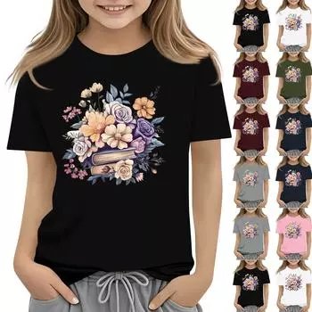 Футболки для малышей, девочек и мальчиков, детские футболки с короткими рукавами и принтом для мальчиков и девочек 1-12 лет 100 армия зеленый