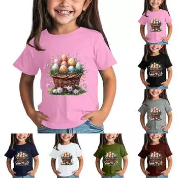 Футболки для малышей, девочек и мальчиков, детские футболки с короткими рукавами и принтом для мальчиков и девочек 2-12 лет 130
