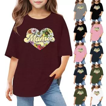 Футболки для малышей, девочек и мальчиков, детские футболки с короткими рукавами и принтом для мальчиков и девочек 1-12 лет 140 тёмно-синий