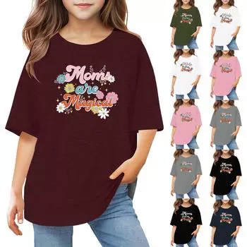 Футболки для малышей, девочек и мальчиков, детские футболки с короткими рукавами и принтом для мальчиков и девочек 1-12 лет 160 тёмно-синий