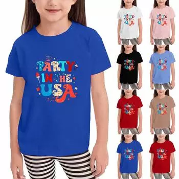 Футболки для малышей, девочек и мальчиков, детские футболки с короткими рукавами и принтом для мальчиков и девочек 100 розовый