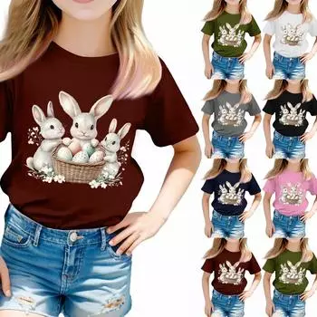 Футболки для малышей, девочек и мальчиков, детские футболки с короткими рукавами и принтом для мальчиков и девочек 100 армия зеленый