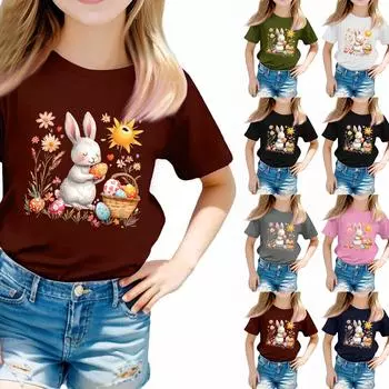 Футболки для малышей, девочек и мальчиков, детские футболки с короткими рукавами и принтом для мальчиков и девочек 100 армия зеленый