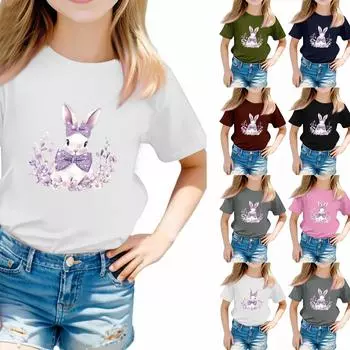 Футболки для малышей, девочек и мальчиков, детские футболки с короткими рукавами и принтом для мальчиков и девочек 160