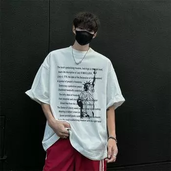 Футболки для мужчин и женщин с принтом, летняя стильная черная хлопковая футболка, мужская модная футболка, топы S белый