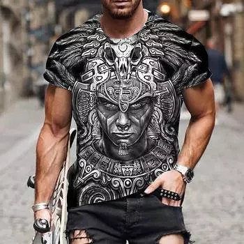 Футболки для мужчин с 3D принтами, винтажные мотоциклетные графики, повседневные топы больших размеров с короткими рукавами Y2k, модная уличная мужская одежда, футболки S