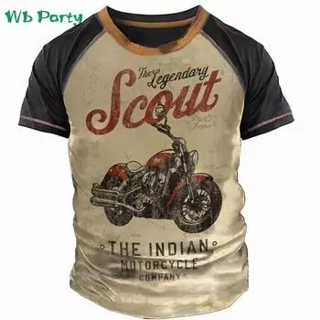 Футболки для мужчин с байкерской тематикой, модная мужская одежда с 3D-принтом, футболка с коротким рукавом, летняя футболка большого размера, рубашки для езды на байкере S