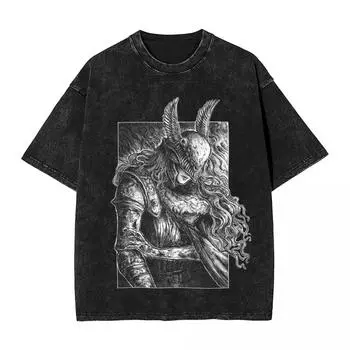 Футболки для пожилых людей Хип-хоп Стираные женские футболки унисекс Harajuku Футболки Game Fashion Tops L чёрный