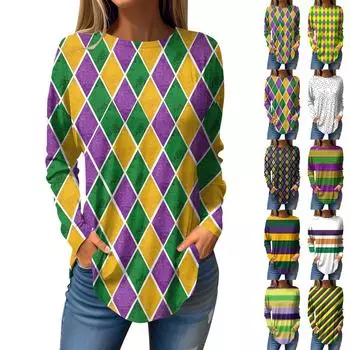 Футболки для женщин, осенние повседневные рубашки с длинными рукавами, толстовка, топ, пуловер S