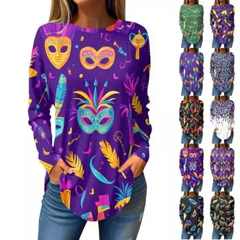 Футболки для женщин, осенние повседневные рубашки с длинными рукавами, толстовка, топ, пуловер XXL чёрный