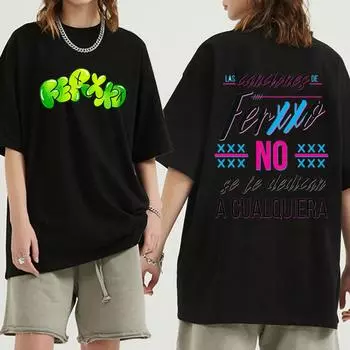 Футболки Ferxxoo, футболка с принтом рэпера, мужские летние футболки с короткими рукавами, футболки в стиле Харадзюку из 100% хлопка, одежда Y2K, уличная одежда XL