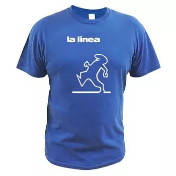 Футболки Great Space Coaster с принтом из сериала La Linea, уличная одежда для мужчин и женщин, модная футболка из чистого хлопка, забавные футболки, топы, одежда S