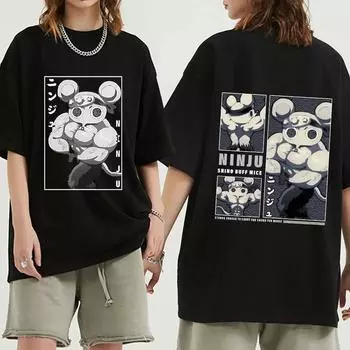 Футболки Gym Mouse Meme с принтом унисекс/женские повседневные модные топы с круглым вырезом, летние футболки y2k, большие футболки с короткими рукавами WoUnisex, одежда 2XL