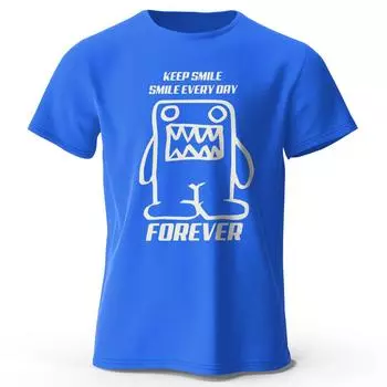 Футболки из хлопка Мужская хлопковая футболка Keep Smile Every Forever с надписью Printed Letter 100% хлопок Классическая винтажная забавная футболка для мужчин и женщин Спортивная одежда Топы Футболки S красный