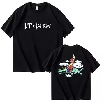 Футболки из хлопка с короткими рукавами для мужчин и женщин с принтом певца Корридоса Тумбадоса M абрикосовый