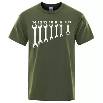 Футболки из хлопка с винтажным рисунком «Отвертка-открывашка», «Механик», «Автомеханик», «Инженер по ремонту автомобилей», «Хлопковая футболка» с коротким рукавом, забавные футболки, мужская одежда S красный