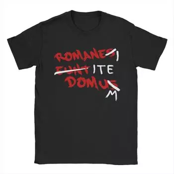 Футболки Life of Brian Romanes Eunt Domus для мужчин, абсурдный юмор, новинка, хлопковая футболка с круглым вырезом и коротким рукавом, мерч больших размеров S