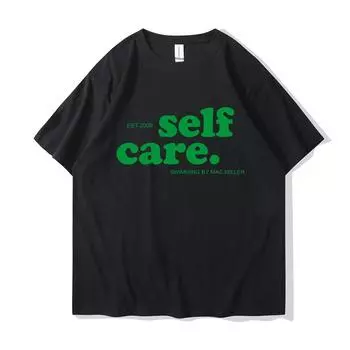 Футболки Macc Miller Self Care Heavy Mental Casual Men Tee Shirt Short Sleeve Summer Spring T Shirts Hip Hop Streetwear Clothes S