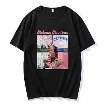 Футболки Melanie Martinez Crybaby The Trilogy Tour 2024 Футболка с графическим принтом Хлопковые мужские и женские летние футболки Повседневные уличные футболки XS белый