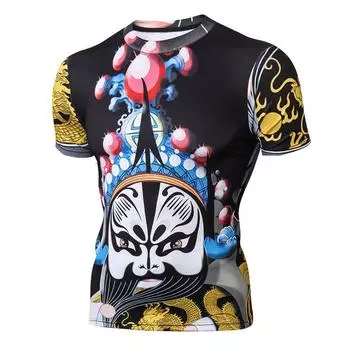 Футболки мужские летние футболки мужские уличные футболки с 3D-принтом модные топы с коротким рукавом и круглым вырезом S