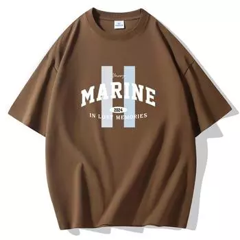 Футболки мужские в морском стиле с короткими рукавами из хлопка, большие размеры S-5XL S