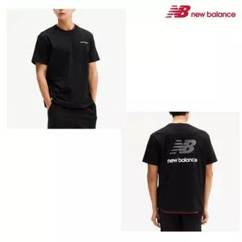 Футболки New Balance Essential Back Big Logo с коротким рукавом Nbned21023 19 blacks/110(XXL)
