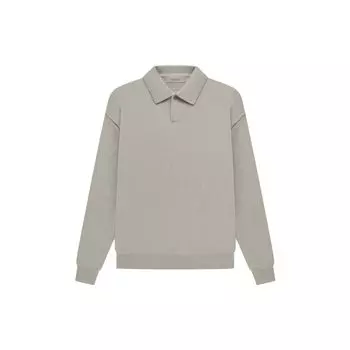 Футболки-поло Fear Of God Essentials Ss23 с длинным рукавом для мужчин, серые, FOG-SS23-042 S