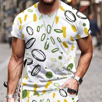 Футболки с абстрактным рисунком и 3d принтом, белая футболка с круглым вырезом, уличная одежда Harajuku, большие мужские/женские футболки с винтажным дизайном XS