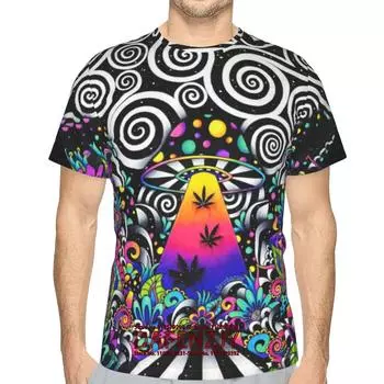 Футболки с абстрактным узором, летняя мода, короткий рукав, забавные футболки с 3D-принтом, повседневная уличная одежда, футболки больших размеров S синий