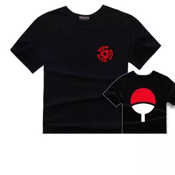 Футболки с аниме Uchiha MadaraS Eternal Mangekyou Sharingan, базовые хлопковые футболки, топы S